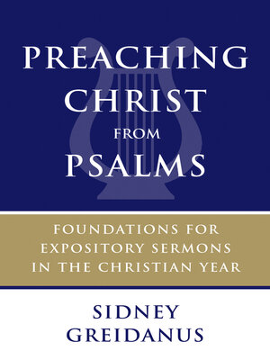 cover image of Preaching Christ from Psalms